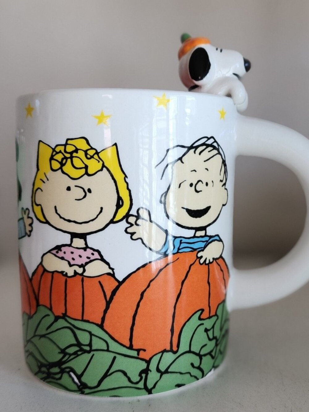 ZB Peanuts Snoopy Linus The Great Pumpkin Coffee Tea Mug Brand NEW Zrike Brand